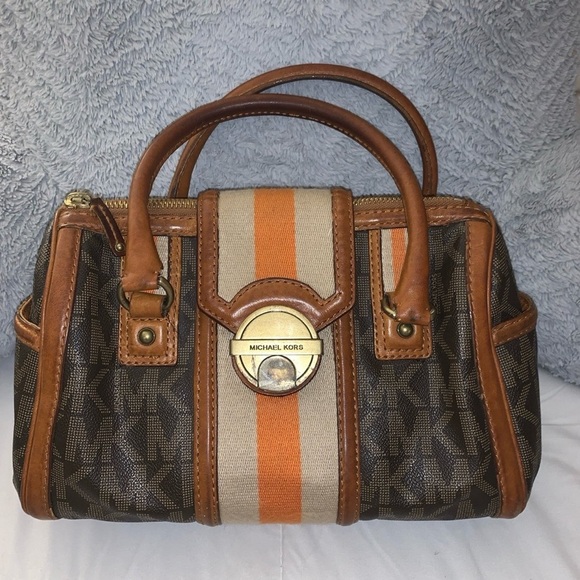 Vintage Michael Kors Bowling Bag Purse - Picture 1 of 5